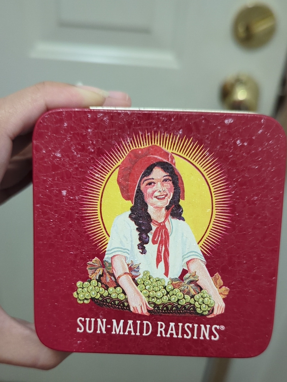 Sun-Maid Raisins Vintage Red Tin